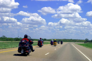 Motorcyclists on highway